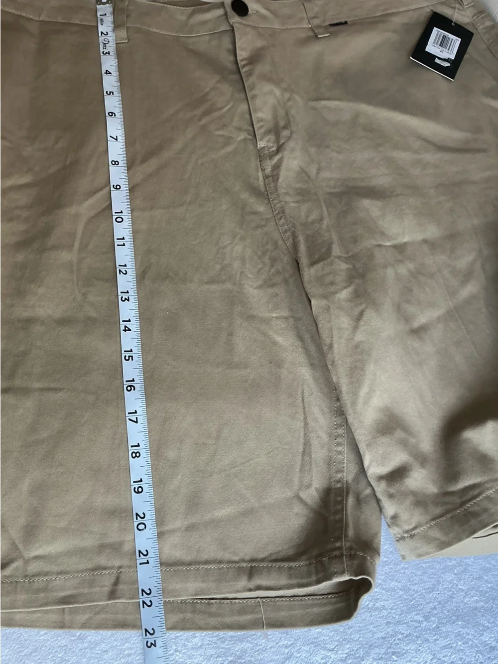 Hurley Men's Tan Flat Front Shorts